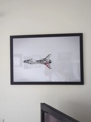 United States Air Force Thunderbird Black And White Framed Print 16x24
