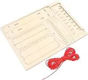 BRIGHTFUFU 1 Set DIY Loom Educational Weaving Machine for Safe and Easy to Use Develops Hands Skills for Creative Play and Learning