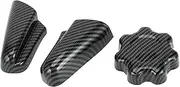 1 Set Seat Switch Control Adjustment Button Cover Trim for Toyota Tacoma 16-23 Seat Cushion Forward Button Switch Cover Carbon Fiber Pattern ABS Black