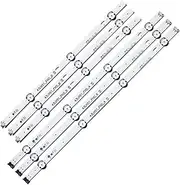 GYSABVCP 1/5/10Set LED Strip Compatible with 43LH513V 43LF510V 43LF5100 43LH5100 43LH595V 43LJ515V 43LH520V 43LH511T 43LH570V 43LH590V LF51 43LH51 TV Light Strip(10 Set)