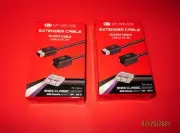 LOT 2 EXTENSION EXTENDER CABLE 10 FT FOR SUPER NINTENDO SNES NES CLASSIC Wii U