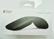 NEW Microsoft Arc Mouse - Souris Arc - Wireless Ambidextrous Mouse - Black
