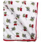 Charlie Lou Baby® Steamboat Willie Christmas Plush Blanket in White at Nordstrom One Size