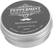 Men's Peppermint Shave Soap Beard Shaving Soap Portable Convenient for Travel