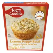 Betty Crocker Lemon Poppy Seed Muffin & Quick Bread Mix 14.5 oz