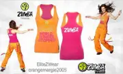 ZUMBA RACERBACK Top Tank Shirt "Burn & Earn" - "Stop World Hunger" - RARE!! S,M