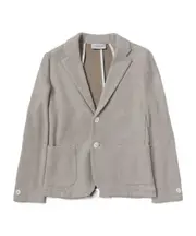 single-breasted cotton blazer 12 Gray