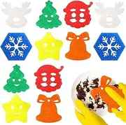 12 Pack Christmas Sponges Christmas Kitchen Decor Christmas Cleaning Sponges Cute Kitchen Scrub Sponges Christmas Tree Non Scratch Temperature Sensitive Scrubbing,Dish Pots and Pans Dishwashing.
