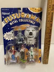 OFFICIAL FUTURAMA DIE CAST METAL COLLECTIBLE ACTION FIGURES SET