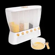 6 Grids Dispenser Storage Container Rice Cereal Beans Grain