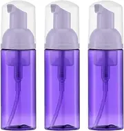 Foam Bottle (3PCS) Empty Foaming Pump Dispenser for Hand Soap, Lash Cleanser, Shampoo to Travel (Purple, One Size)