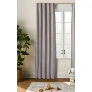 Blackout window curtain gray 84"L x 42"W cotton rod pocket w/ back tab 1 Piece