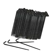 (500) 10" Steel Anchoring Stakes w/ 1" Hook For Tents-Canopies-Tarps & More!