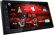 JVC KW-M27DBT 6.8 Inch (17.3 cm) Digital Media Receiver with DAB+ & Bluetooth (USB, 3 x Pre-Out 2V, iPod/iPhone Control, 4 x 45 Watt, Blue Button Lighting)
