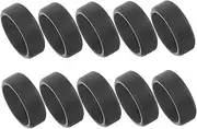 [WOONEKY] 10Pcs Silicone Rings for Men Women Ergonomic Rings Skin Friendly Portable Smooth Texture for Sports Outdoor Activities Flexible Breathable