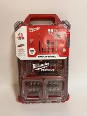MILWAUKEE 48-32-5157 Impact Driver Bit Set W/ Packout Case Impact Duty 90-Piece