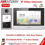 Hikvision IP Video Intercom Kit DS-KV8113-WME1(C) DS-KH6320-WTE PoE WiFi App