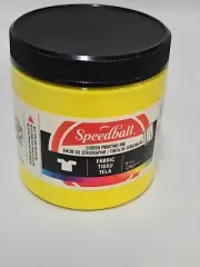 Speedball Fabric Screen Printing Ink 8-Ounce Yellow. New- Factory Sealed