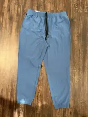 Gap Fit Jogger Pants Mens L Blue Performance Lightweight Work Out 34x29