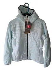 Adidas Terrex Xperior Varilite PrimaLoft Women's Small Light Blue Hooded Jacket