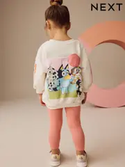 Cream Bluey Sweatshirt and Leggings Set (12mths-7yrs) (E53935) | $42 - $50