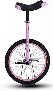 16/18/20 Inch Wheel Unicycle for Kids & Adults, Anti-Skid Alloy Rim Fitness Exercise Pedal Bike with Adjustable Seat Durable TDF