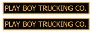 Water slide decal set for Steelcraft PLAY BOY TRUCKING CO. SHIPPING W/TRACKING