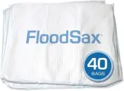 Flood Absorbing Bags ~ WATER ABSORBING SANDLESS SANDBAG ~ 40 FLOOD BARRIER BAGS