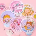 Cartoon Hand Held Fan Cloth Cartoon Folding Fan Portable Folding Group Fan