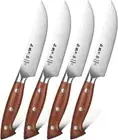 Steak Knife Set of 4,German Stainless Steel Premium Non-Serrated