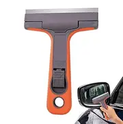 Small Squeegee,Car Squeegee Glass Wiper with Handle - Multifunctional Decal Sticker Glue Remover, Window Tinting Tool Wiper Scraper for Auto Glass Film Installation