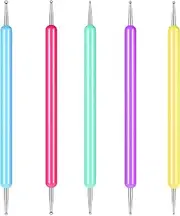 5 PCS Pattern Tracing Stylus, Ball Embossing Stylus for Transfer Paper Different Size Dot Painting Tools Nail Dotting Tool Set for Pattern Tracing Pen, Rock Painting, Nail Art Embossing Pen