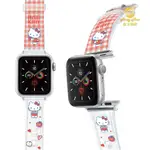 【HONG MAN】三麗鷗 HELLO KITTY APPLE WATCH PVC 果凍透明錶帶｜KT 蘋果派對