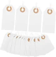 TOGEVAL 200Pcs Jewelry Tags with String Blank Price Tags for Pendants Bracelets Earrings and for Shopping Malls and Crafting Activities