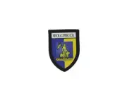 Patch printed embroidery souvenir shield crest city travel molenbeek belgium
