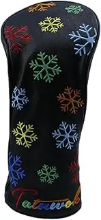 Golf Club Protective Cover, Sports Golf Head Protector, Snowflake Embroidery Golf Club Protection Tool for Golf Novices, Enthusiasts, Professions