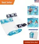 Relaxing 4-in-1 Inflatable Pool Hammock & Chair Float - 2 Pack Navy & Light Blue