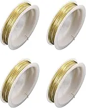 4X Coloured Brass Wire Gold 9M x 0.5mm