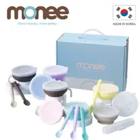 在飛比找蝦皮商城優惠-【韓國monee】寶寶白金矽膠碗+白金矽膠湯匙 禮盒組