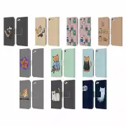 OFFICIAL BETH WILSON DOODLE CATS 2 LEATHER BOOK CASE FOR APPLE iPOD TOUCH MP3