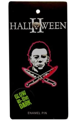Rock Rebel Universal Halloween II Michael Myers Enamel Glow in the Dark Pin