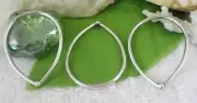 25pcs Tibetan silver teardrop earring links FC8327
