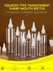 transparent Plastic beak bottle Empty bottle sub-bottle squeeze emulsion small e