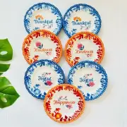 The Pioneer Woman Woodland Whimsy 7-Piece Stoneware Appetizer Plates NEW