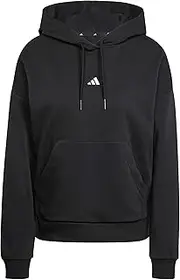[adidas] Sportswear Essentials Small Logo Feel Cozy Women's Hoodie, Black/White