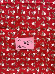 1/2 Yard Vintage Cotton Fabric For Christmas