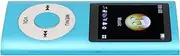 MP4 Player, Music Player, Lossless Sound, 1.8 Inch LCD Screen Portable Player, Media Audio Player with Earphone, Easy to Use (Blue)