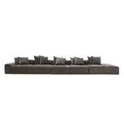 [James Lane] Riley Muse Mink Modular Sofa - 1x Arm, 4x Armless, 1x Right Terminal