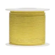 20 AWG Gauge SXL Automotive Stranded Hook Up Wire, 100 ft, Yellow, 60 Volts