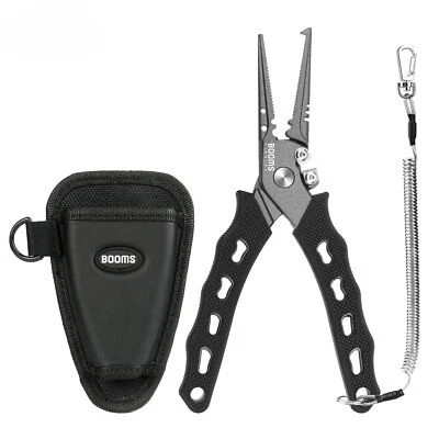 F07 Stainless Steel Fishing Pliers Braid Line Cutters Crimper Hook Remover
